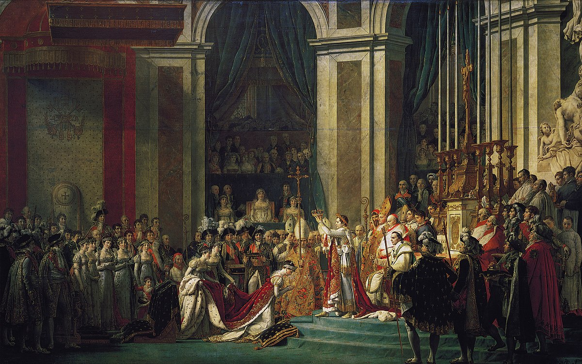    ダヴィッド「皇帝ナポレオン1世と皇后ジョゼフィーヌの戴冠式」