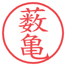 薮亀の電子印鑑／ハンコ画像
